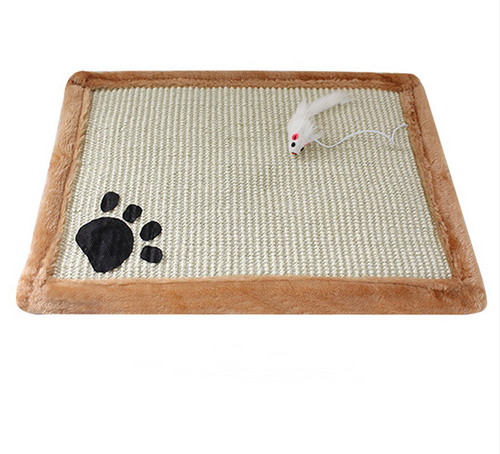 Cat scratch mat in khaki