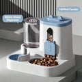 Cat-Shaped Gravity Pet Feeder and Water Dispenser in Blue, photo 5 of 6