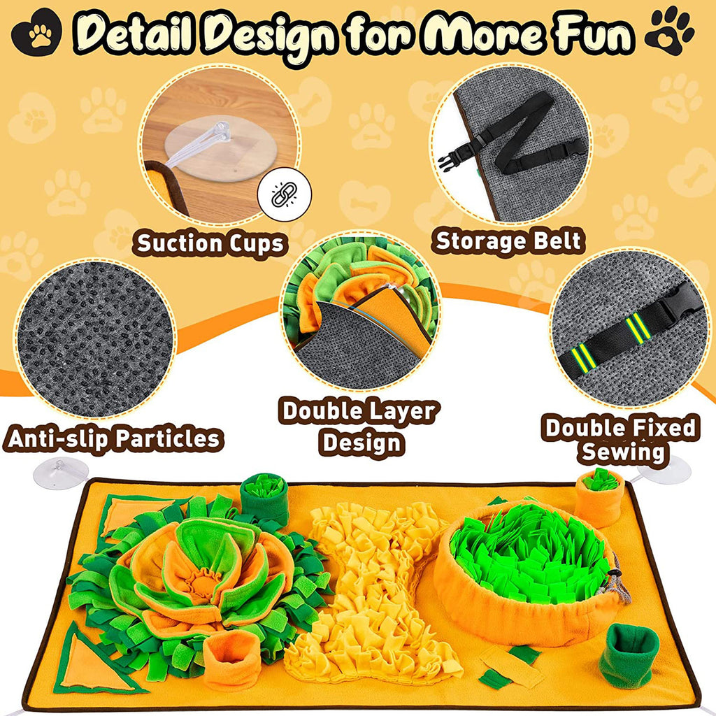 Snuffle mat for dogs, product detail photo