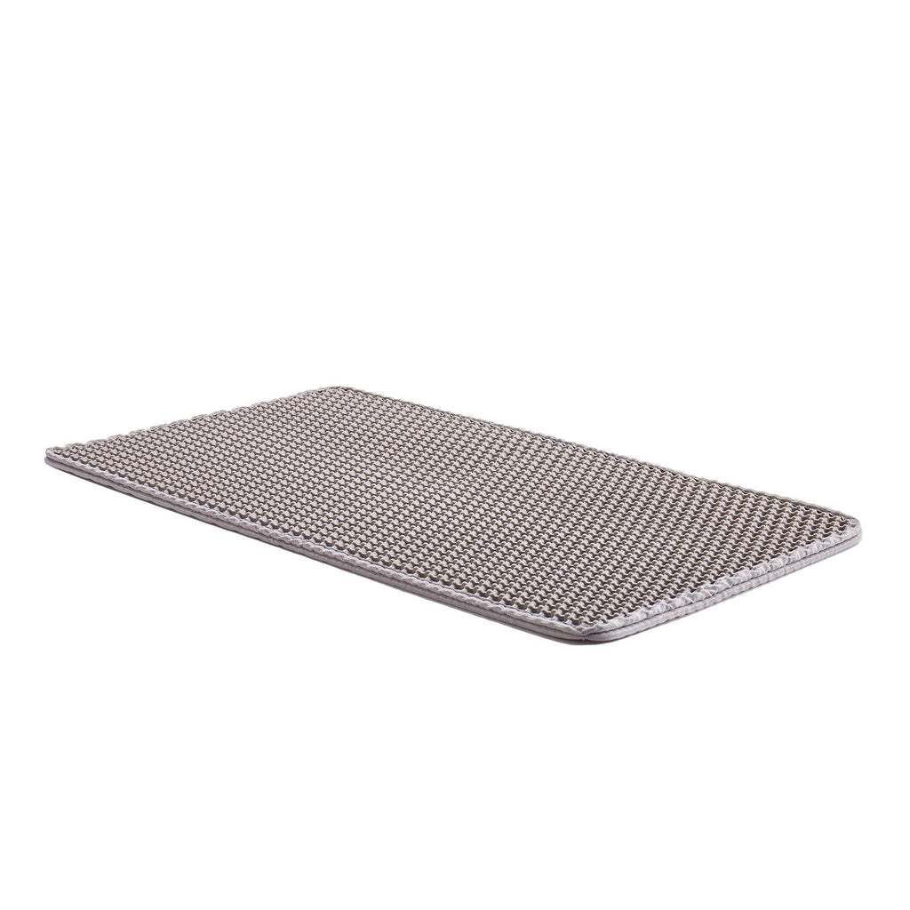 Double-Layer Honeycomb Cat Litter Mat in Grey, photo 2 of 5
