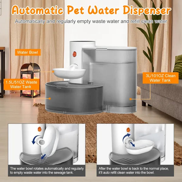 Cordless Smart Cat Water Fountain, 3L, photo 2 of 6