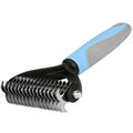 Double-Sided Deshedding Brush for Dogs and Cats in Blue, photo 6 of 6