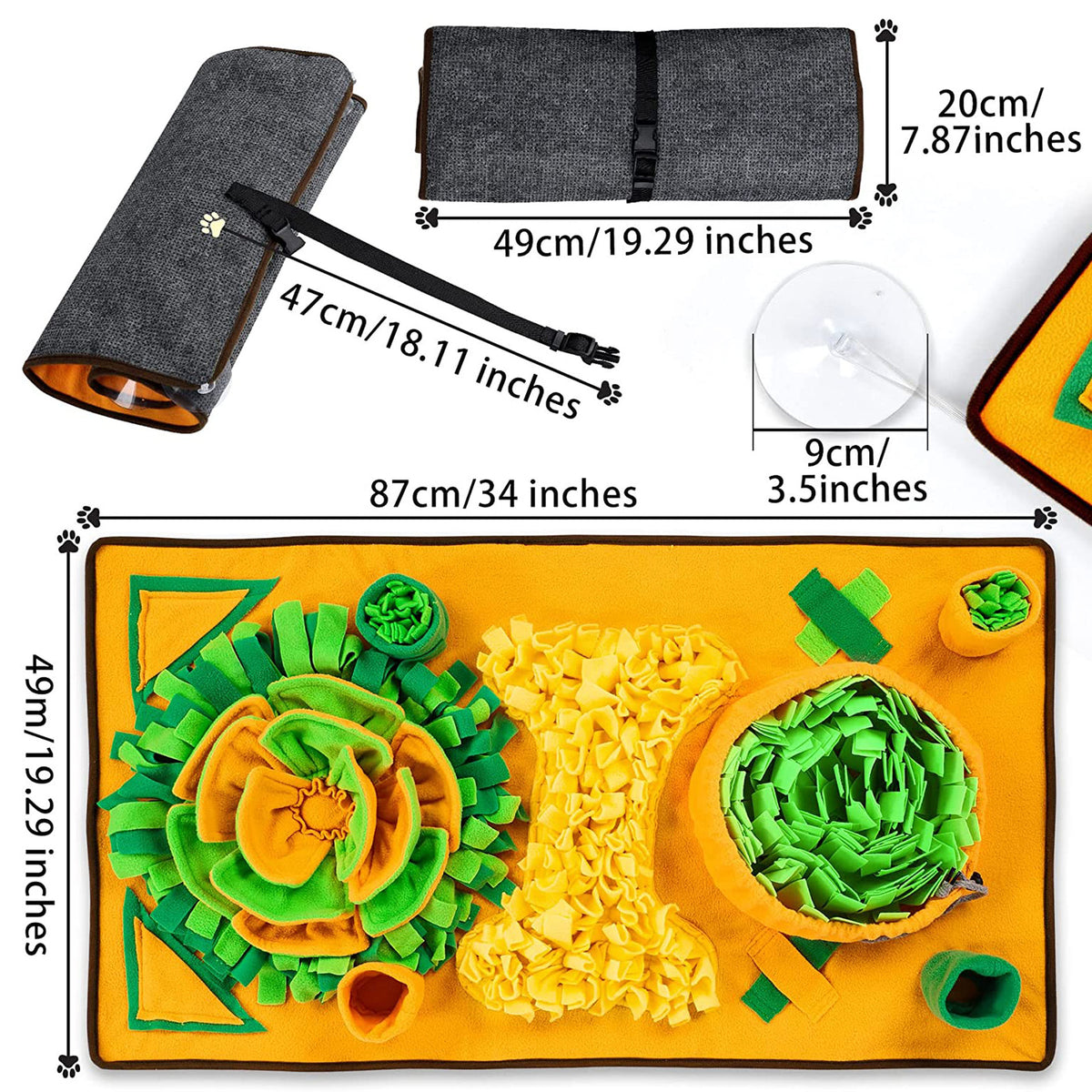 Snuffle mat for dogs, product photo