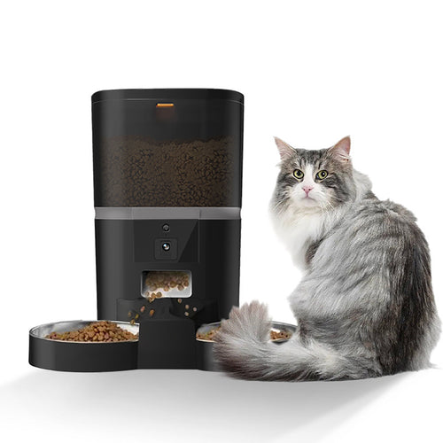 Video camera pet feeder, main product photo