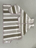 Coral Fleece Bathrobe for Dogs and Cats in Brown Stripes, photo 6 of 10